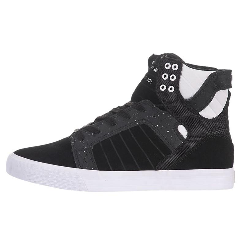 Zapatillas Altas Supra Argentina Hombre - SKYTOP Negras Blancas (BNLHX-6438)